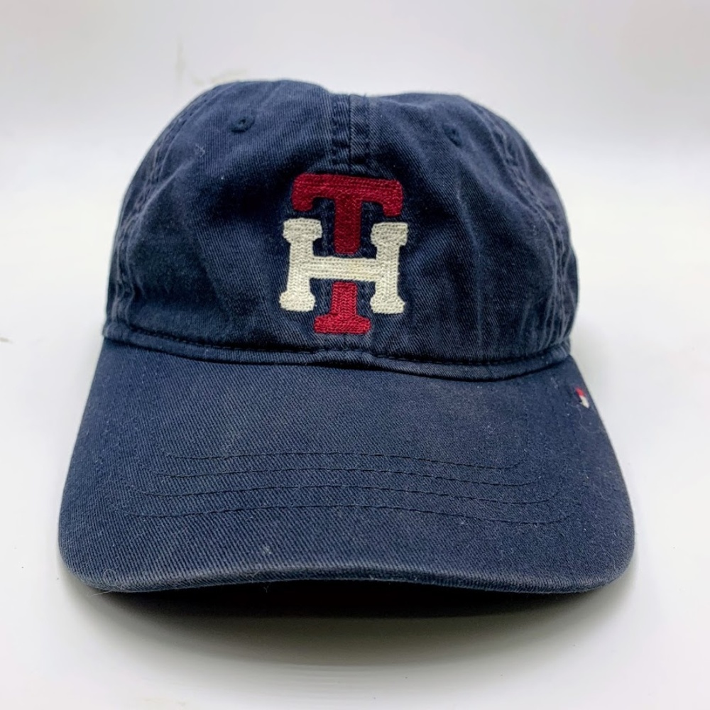 TOMMY HILFIGER TH LOGO HAT blue red logo Strap bk